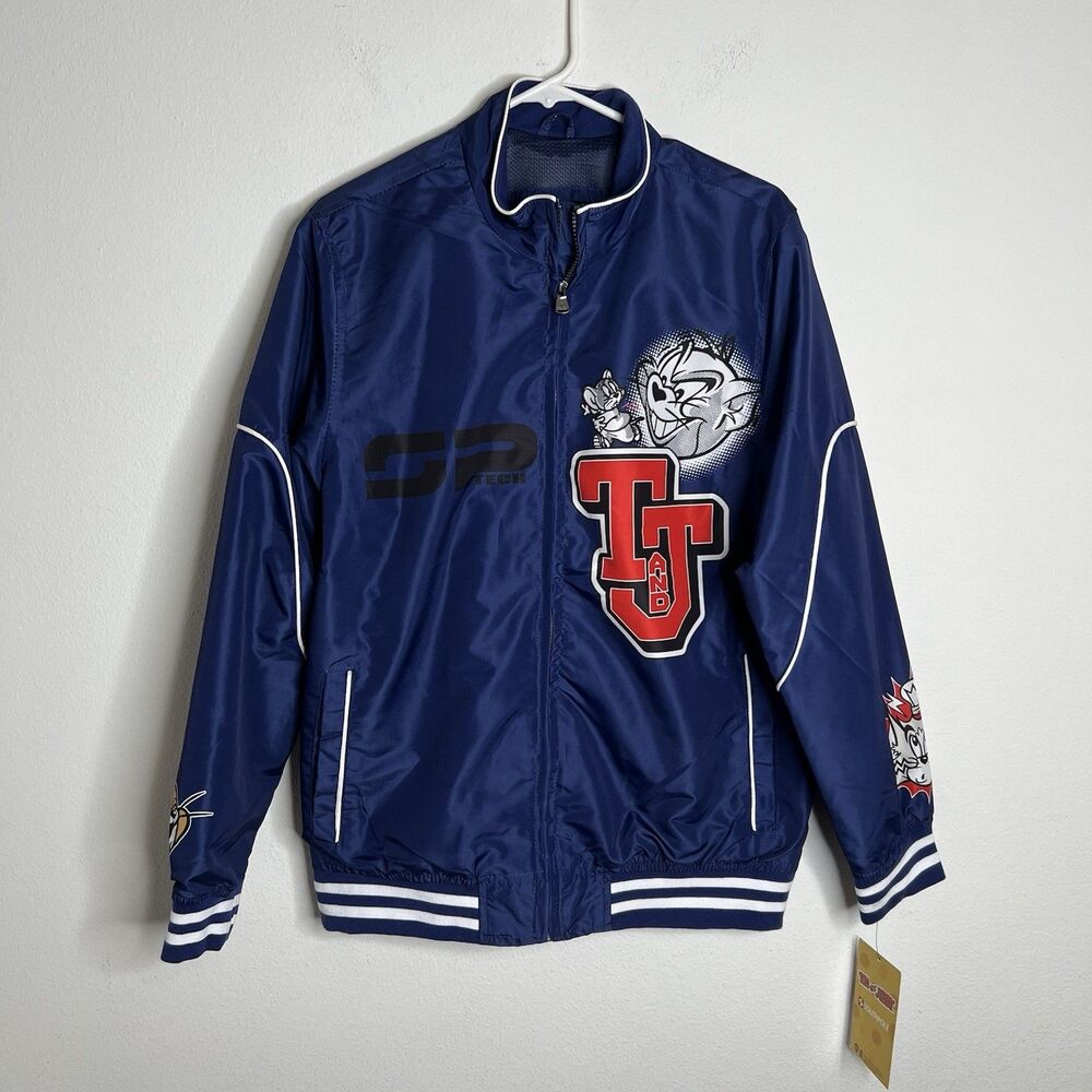 South Pole Tom and Jerry Men's Jacket Blue Full Zip Size Medium